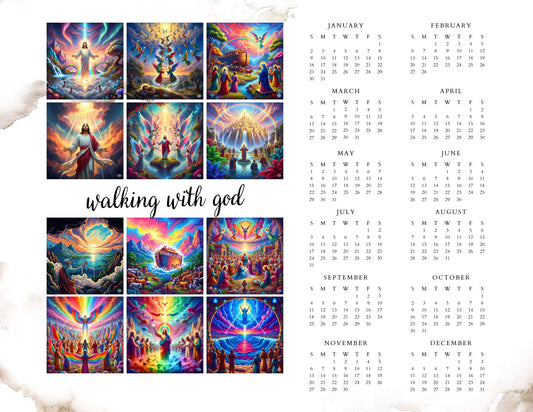 Desk top instant download calender walking with god perfect for daily faith