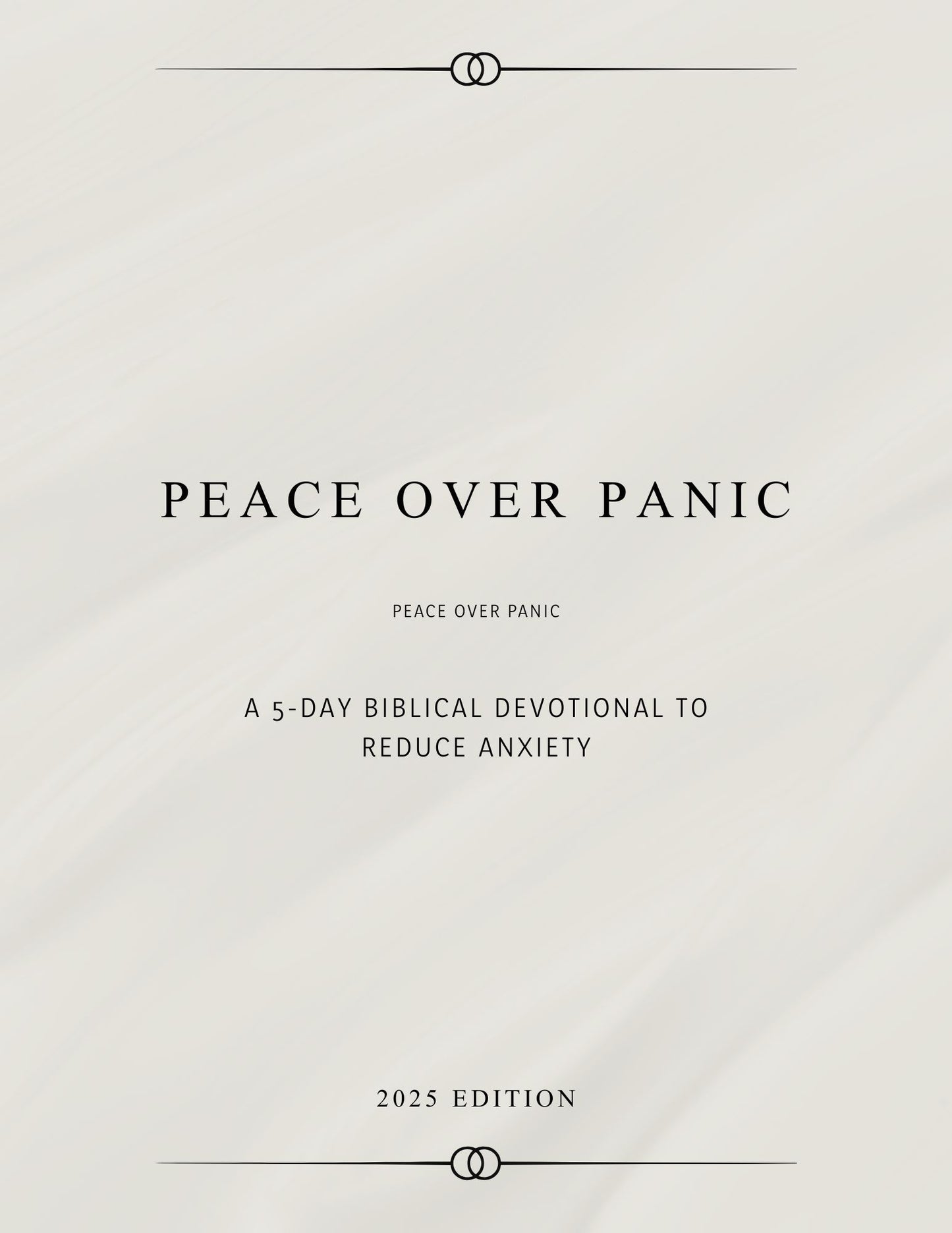 Peace over Panic Package, Give your anxiety to God, Practica prayer and steps in this instant download journal
