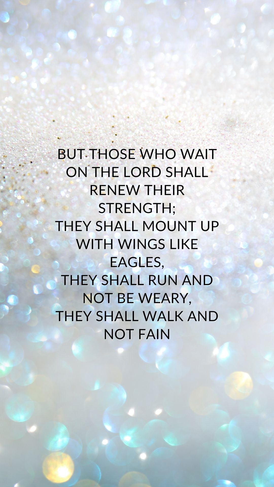 7 Days Phone Wallpaper Inspirational bible quotes (sparkle design ) (instant download)